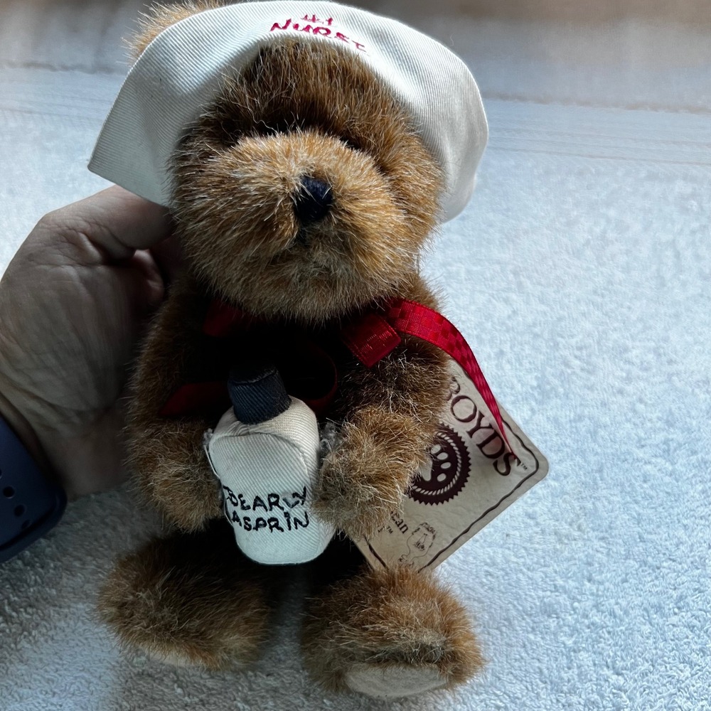 Boyds Bears Nurse Carin Plush Brown #1 Nurse Bearly Asprin 903303